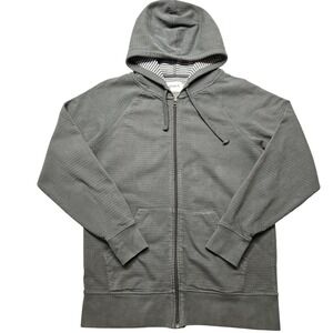 Pact Hoodie Mens M Green Full Zip Hooded Pockets Adjustable Zipper Jersey